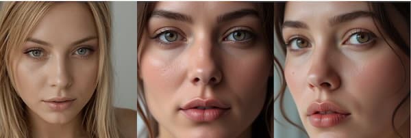 3 portraits de femme